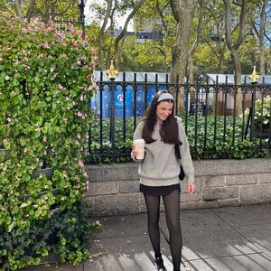 Cotton blend Gray Half-Zip Sweater size S